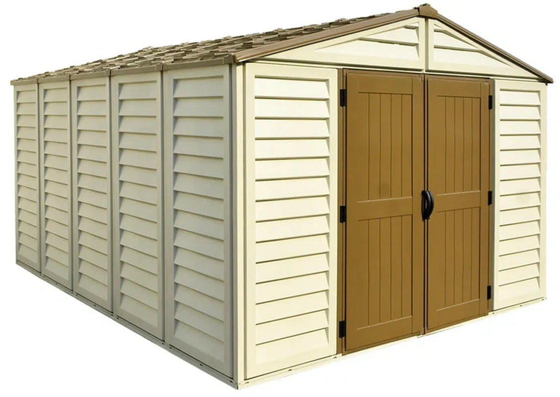 Woodbridge plus 10.5 Ft. W X 13 Ft. D Plastic Storage Shed