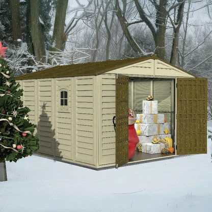 Woodbridge plus 10.5 Ft. W X 13 Ft. D Plastic Storage Shed