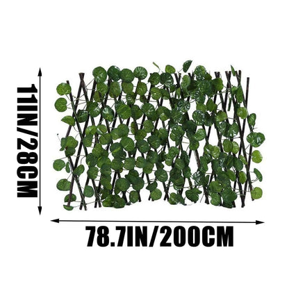 Retractable Fence Expandable Faux Ivy Privacy Fence Garden Fence Decoration Rattan Wall Hanging Creeper Ivy Plant Decoration