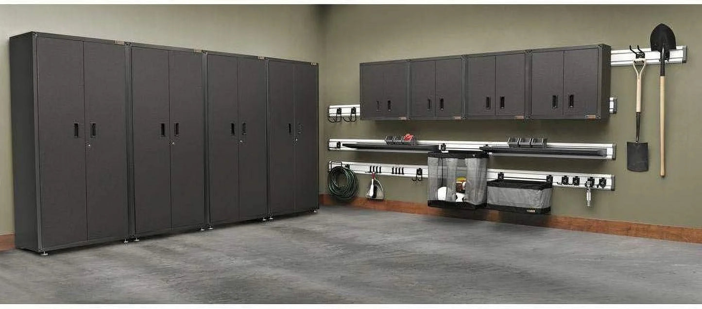 Full-Door Storage Steel Wall Cabinets, Hammered Granite