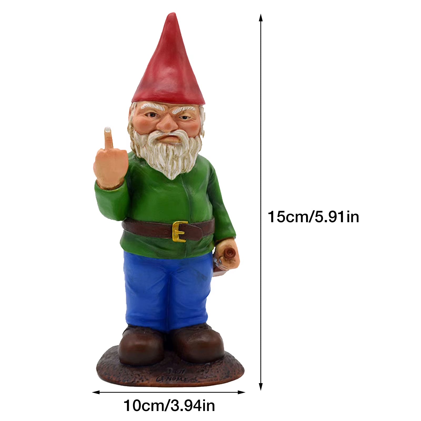 Naughty Garden Gnome Funny Resin Surfing Gnome Statue Garden Ornament Outdoor Garden Yard Decor Gnome Figurines