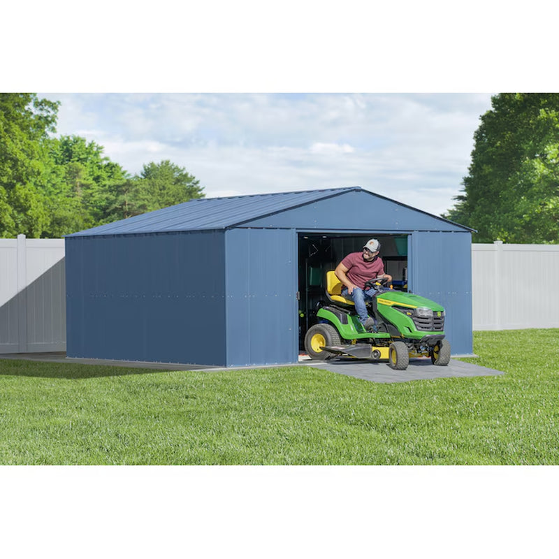 14-Ft X 17-Ft Classic Galvanized Steel Storage Shed