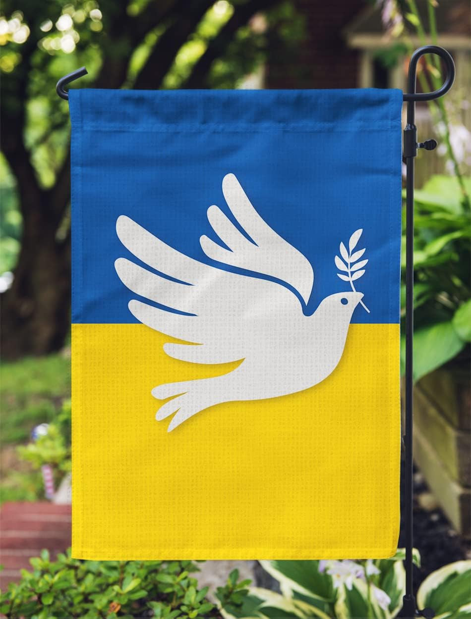 Ukraine Garden Flags, Ukrainian Pigeon Garden Flag Double Sided -CF0117