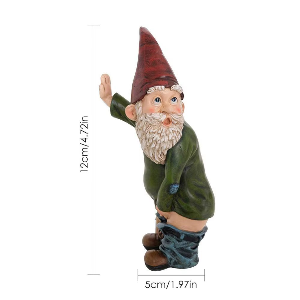 Funny Figurines Christmas Garden Dwarf Cartoon Resin Craft Home Garden Decoration for Fairy Tale Garden Miniature Garden