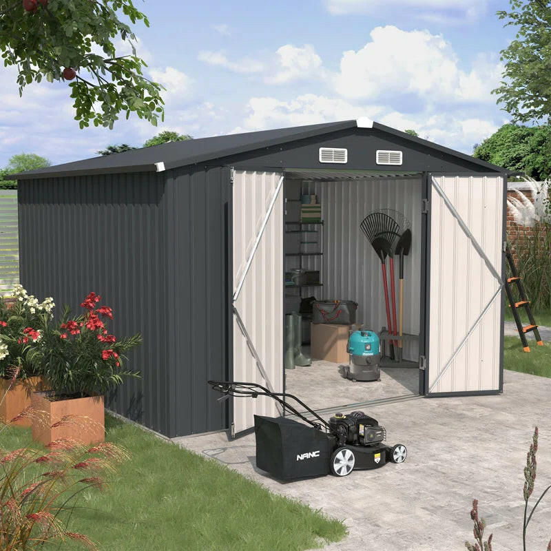 10 Ft. W X 8 Ft. D Metal Storage Shed