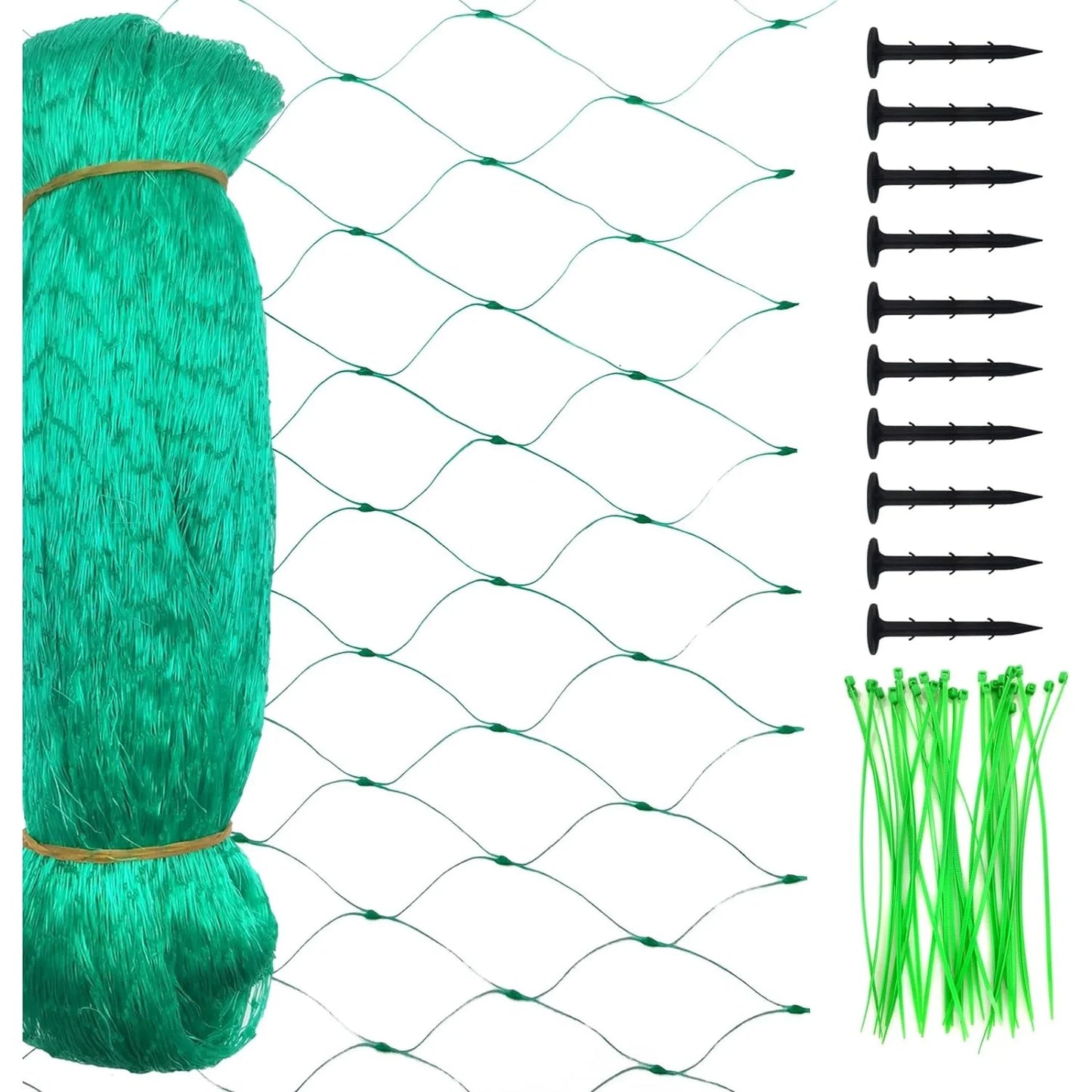 Bird Netting for Garden, Heavy Duty Garden Netting 2X10M, Plastic Bird Netting for Fruit Trees, Deer Netting Mesh Netting for Garden Protection