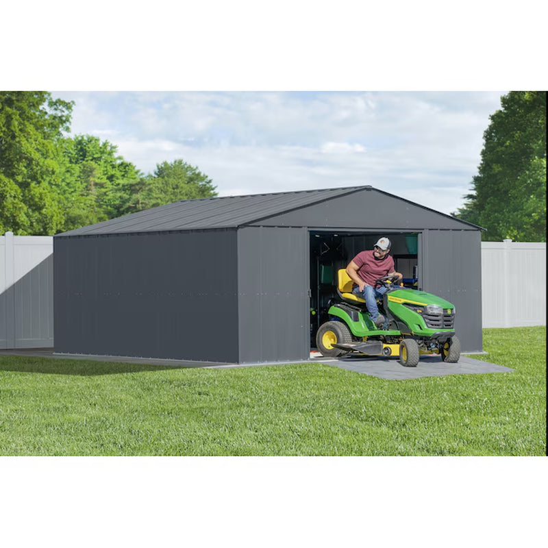 14-Ft X 17-Ft Classic Galvanized Steel Storage Shed