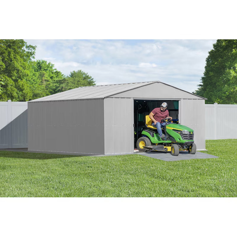 14-Ft X 17-Ft Classic Galvanized Steel Storage Shed