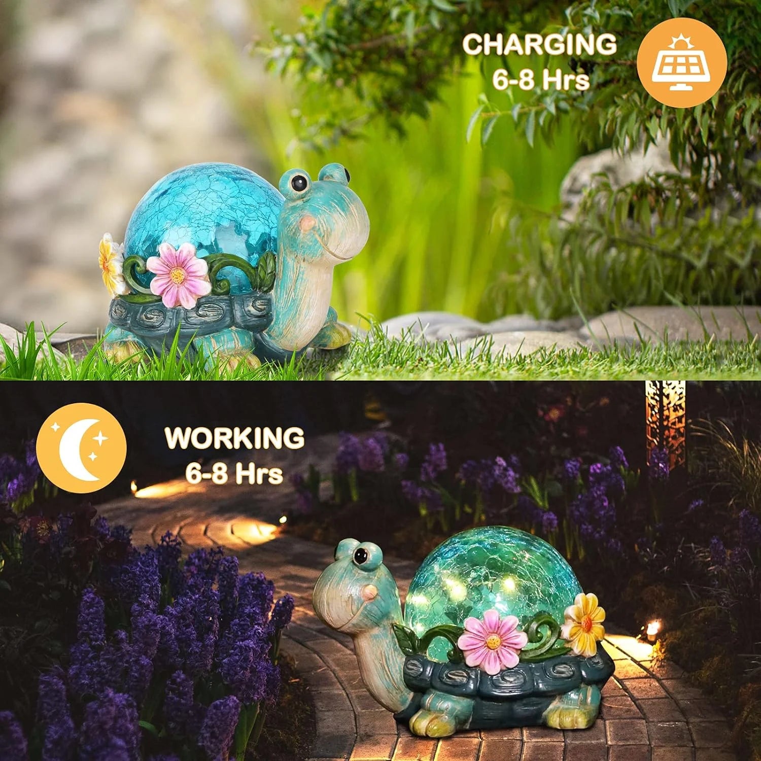 Turtle Garden Statue, UV Resistant