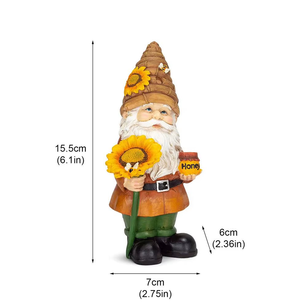 Funny Figurines Christmas Garden Dwarf Cartoon Resin Craft Home Garden Decoration for Fairy Tale Garden Miniature Garden