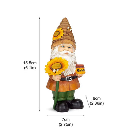 Funny Figurines Christmas Garden Dwarf Cartoon Resin Craft Home Garden Decoration for Fairy Tale Garden Miniature Garden