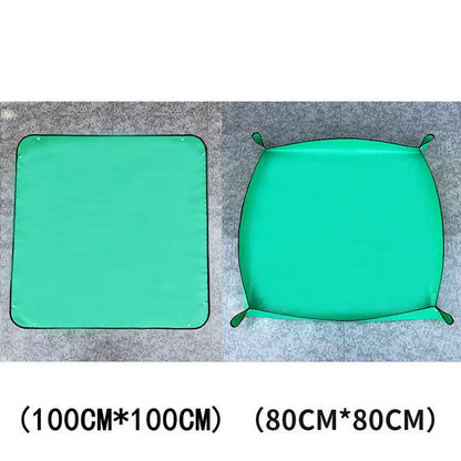 Flower Pots Transplanting Mats Gardening Planting Mat PE Plant Repotting Mat Foldable Waterproof Gardening Potting Pad