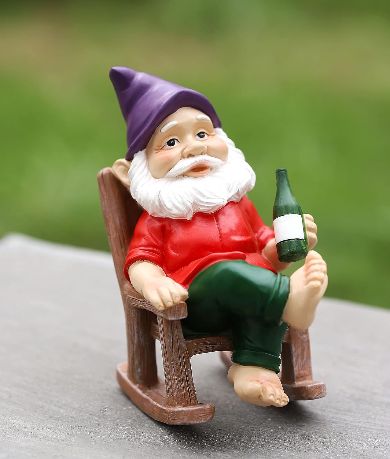 Gnomes Garden Decorations (6 Inch) Funy Resin Gnome for Yard/Garden,Outdoor Decor for Garden,Garden Statue,Gardening Gifts, (Rocking Chair)