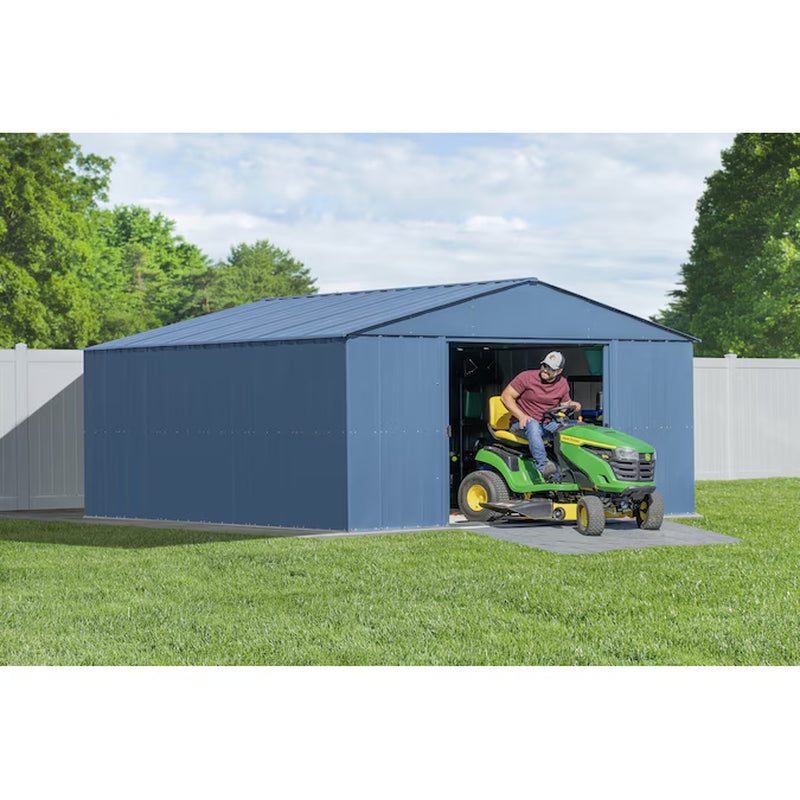 14-Ft X 17-Ft Classic Galvanized Steel Storage Shed