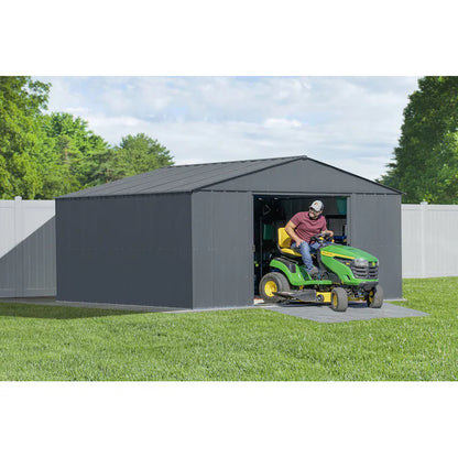 14-Ft X 17-Ft Classic Galvanized Steel Storage Shed