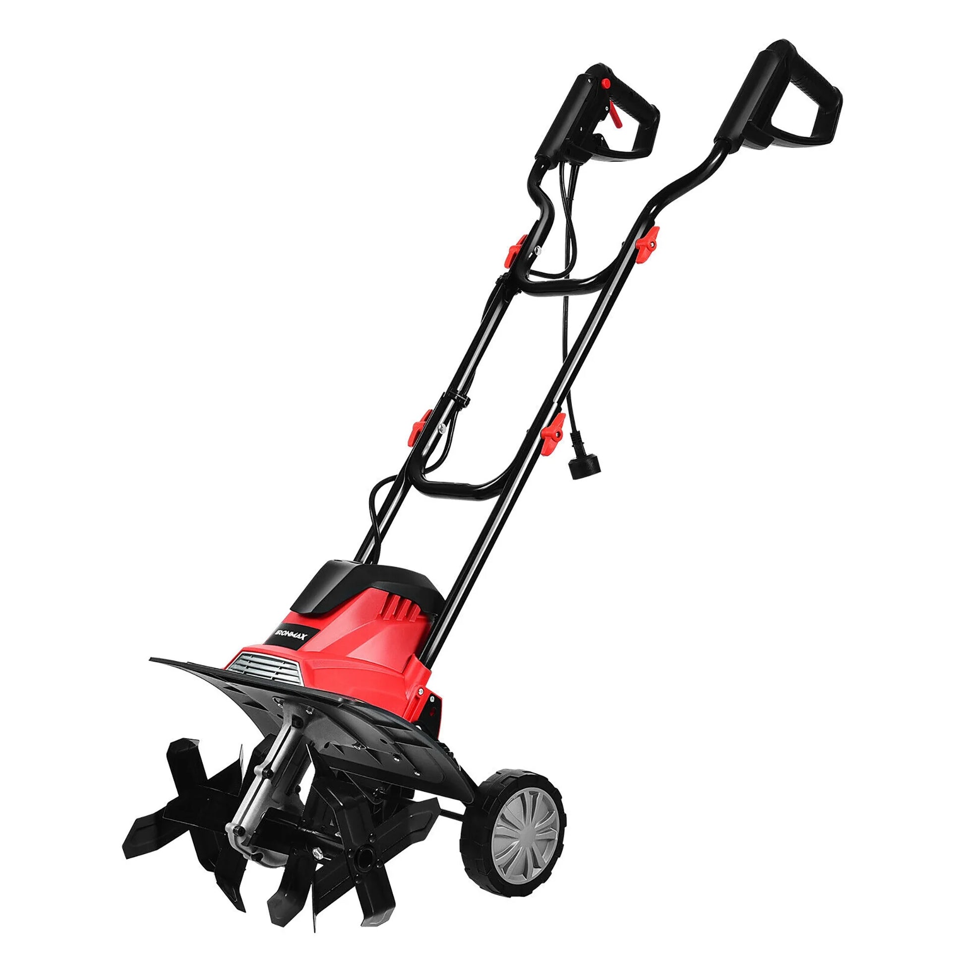 17-Inch 13.5 Amp Corded Electric Tiller and Cultivator 9'' Tilling Depth Red