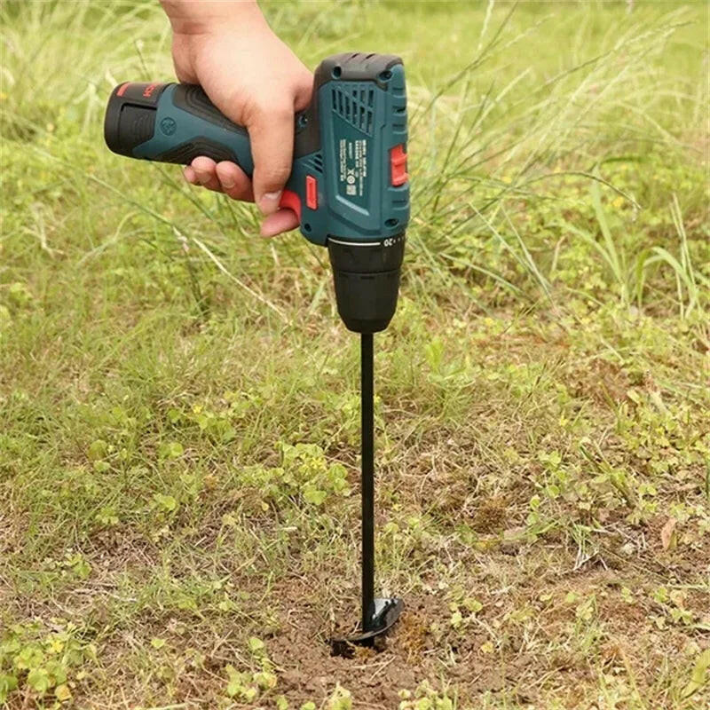 Garden Auger Spiral Drill Bit Gardening Flower Planter Earth Drill Planting Hole Digger Tool Loose Soil Drill Bit Accessories