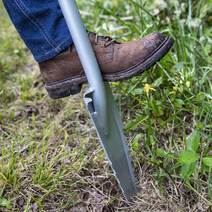 32 In. Polypropylene D-Handle 48 In. Serrated Root Cutting Steel Garden Shovel