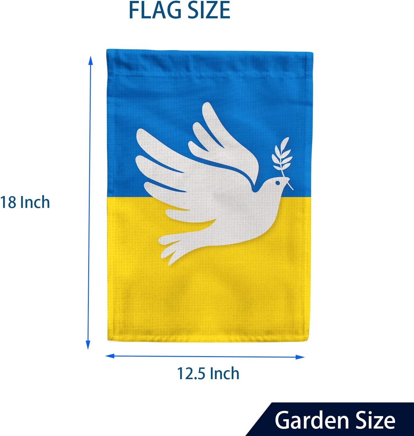 Ukraine Garden Flags, Ukrainian Pigeon Garden Flag Double Sided -CF0117