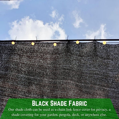 - Black Shade Cloth - 40% - (12' X 40') - Mesh Fabric for Fence Privacy Screen, Garden Shade, Mesh Fence Screening, Shade Cloth Rolls, Wind Screen