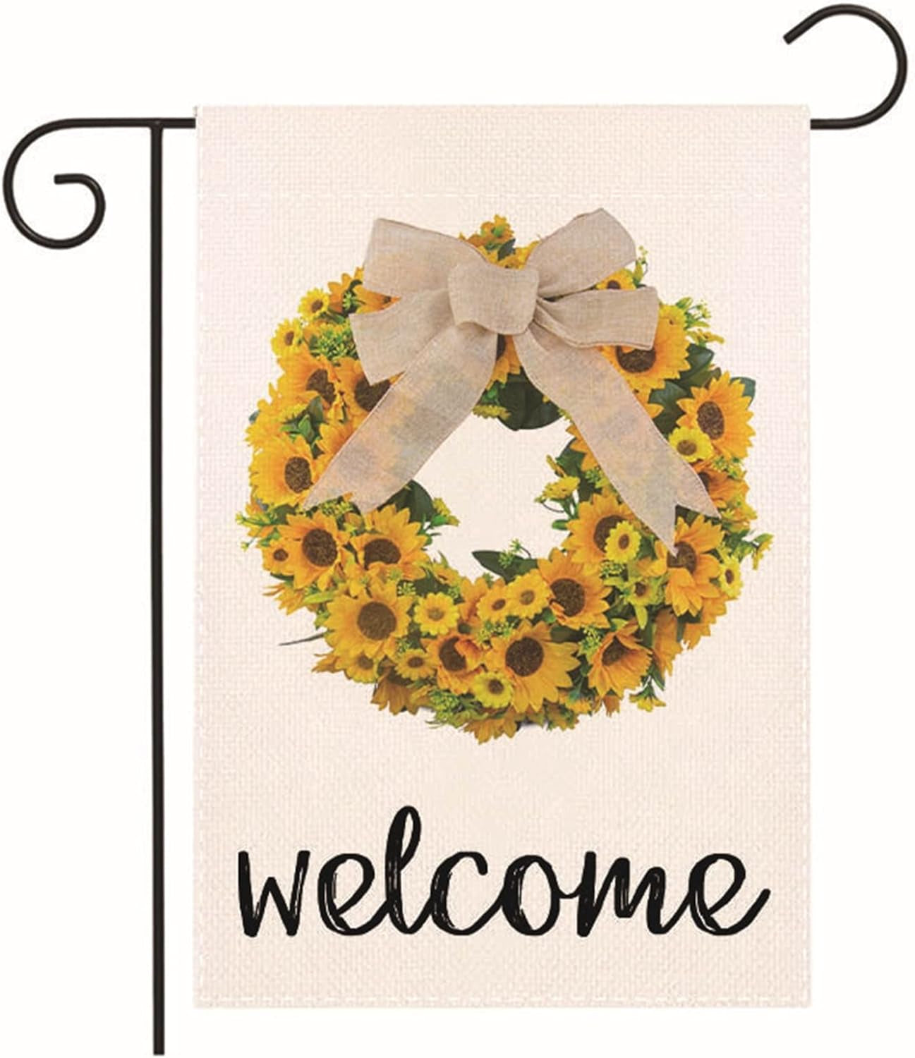 Spring Garden Flag, Garden Flags for outside Welcome Garden Flags 12X18 Double Sided Sunflower Summer Flags