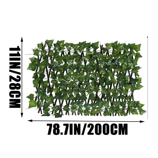 Retractable Fence Expandable Faux Ivy Privacy Fence Garden Fence Decoration Rattan Wall Hanging Creeper Ivy Plant Decoration