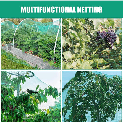 Bird Netting for Garden, Heavy Duty Garden Netting 2X10M, Plastic Bird Netting for Fruit Trees, Deer Netting Mesh Netting for Garden Protection