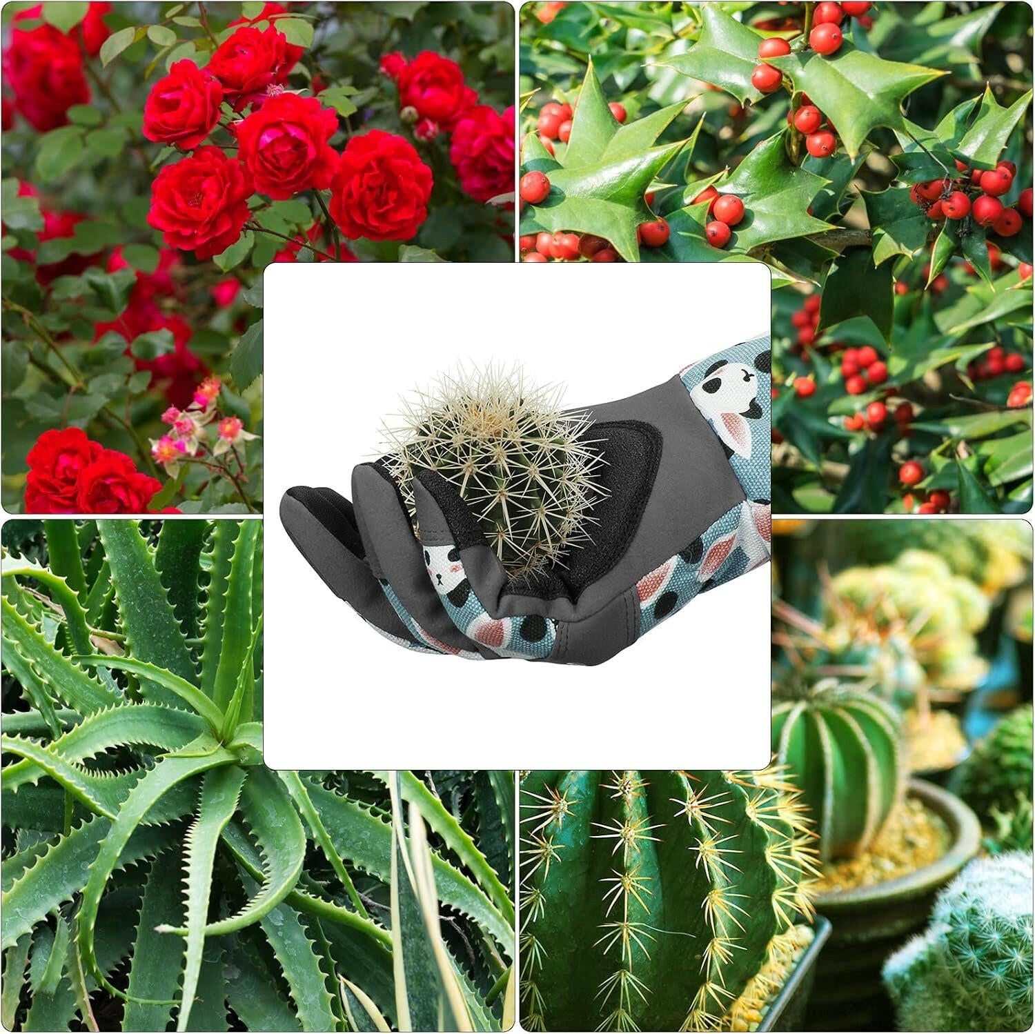 Long Gardening Gloves, Rose Pruning Thorn Proof Gardening Gloves for Bushes Cacti Gardener Gift