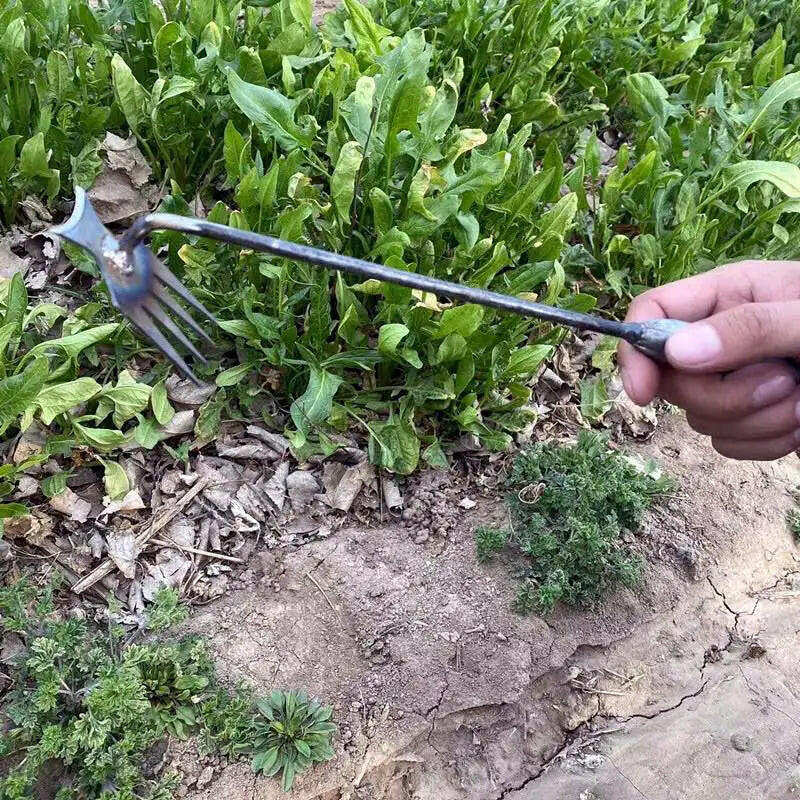 Manganese Steel Garden Weeders Grass Rooting Loose Soil Hand Weeding Removal Puller Gardening Tools Multifunctional Weeder