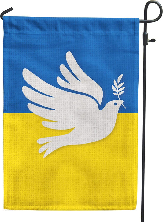 Ukraine Garden Flags, Ukrainian Pigeon Garden Flag Double Sided -CF0117