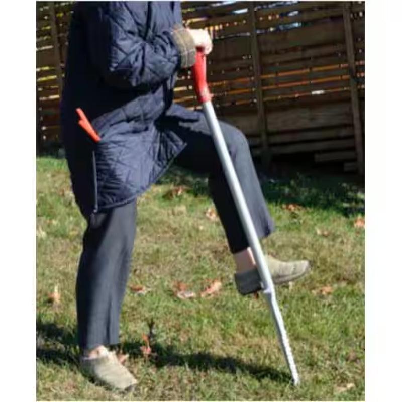 32 In. Polypropylene D-Handle 48 In. Serrated Root Cutting Steel Garden Shovel