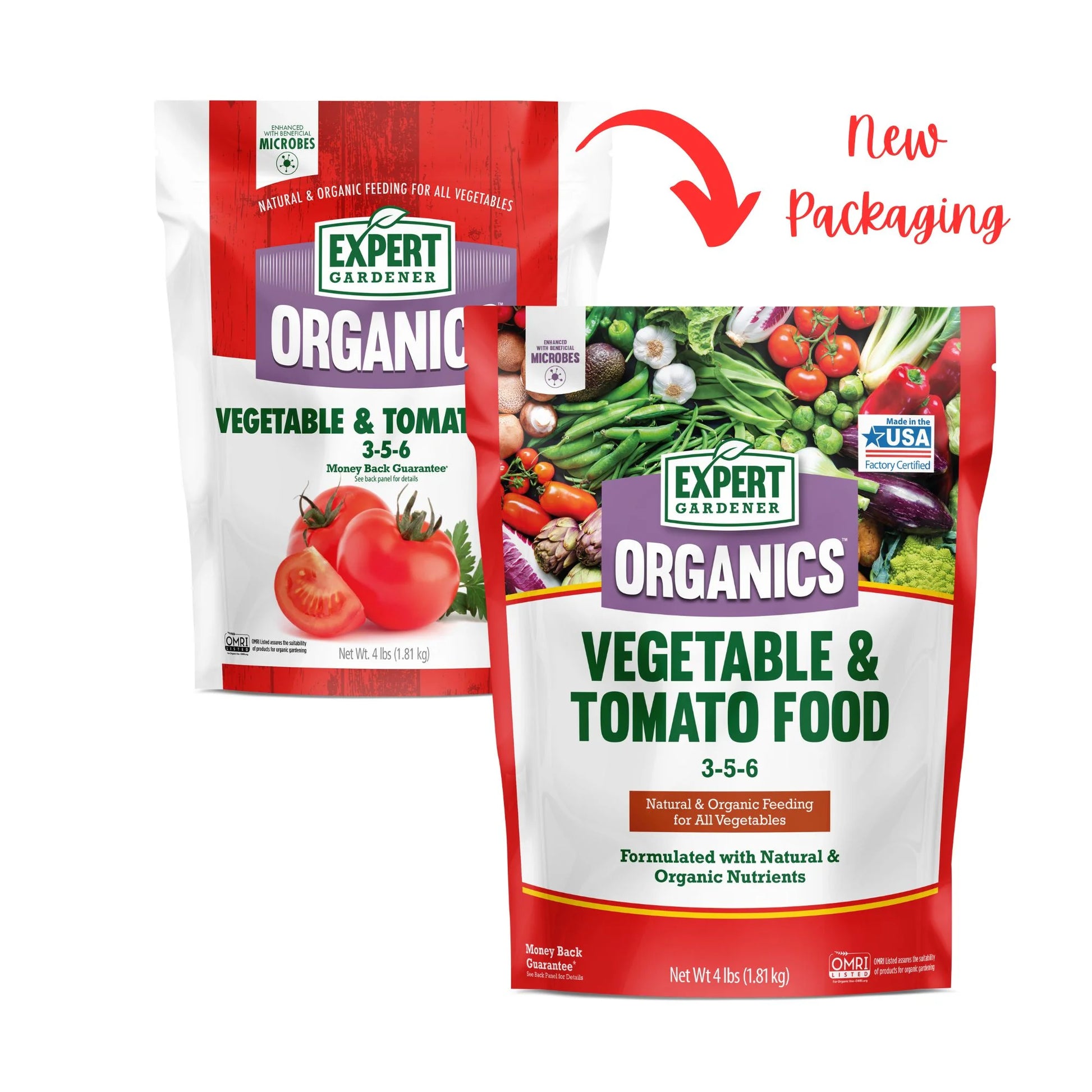 Organics Vegetable & Tomato Food, 4 Lb Fertilizer