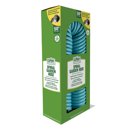 50Ft Spiral Hose Turquoise