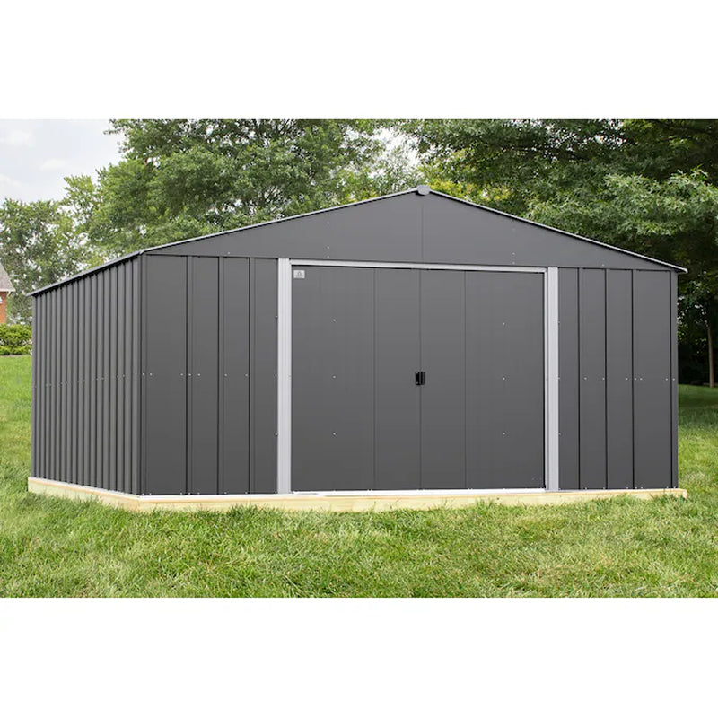 14-Ft X 17-Ft Classic Galvanized Steel Storage Shed